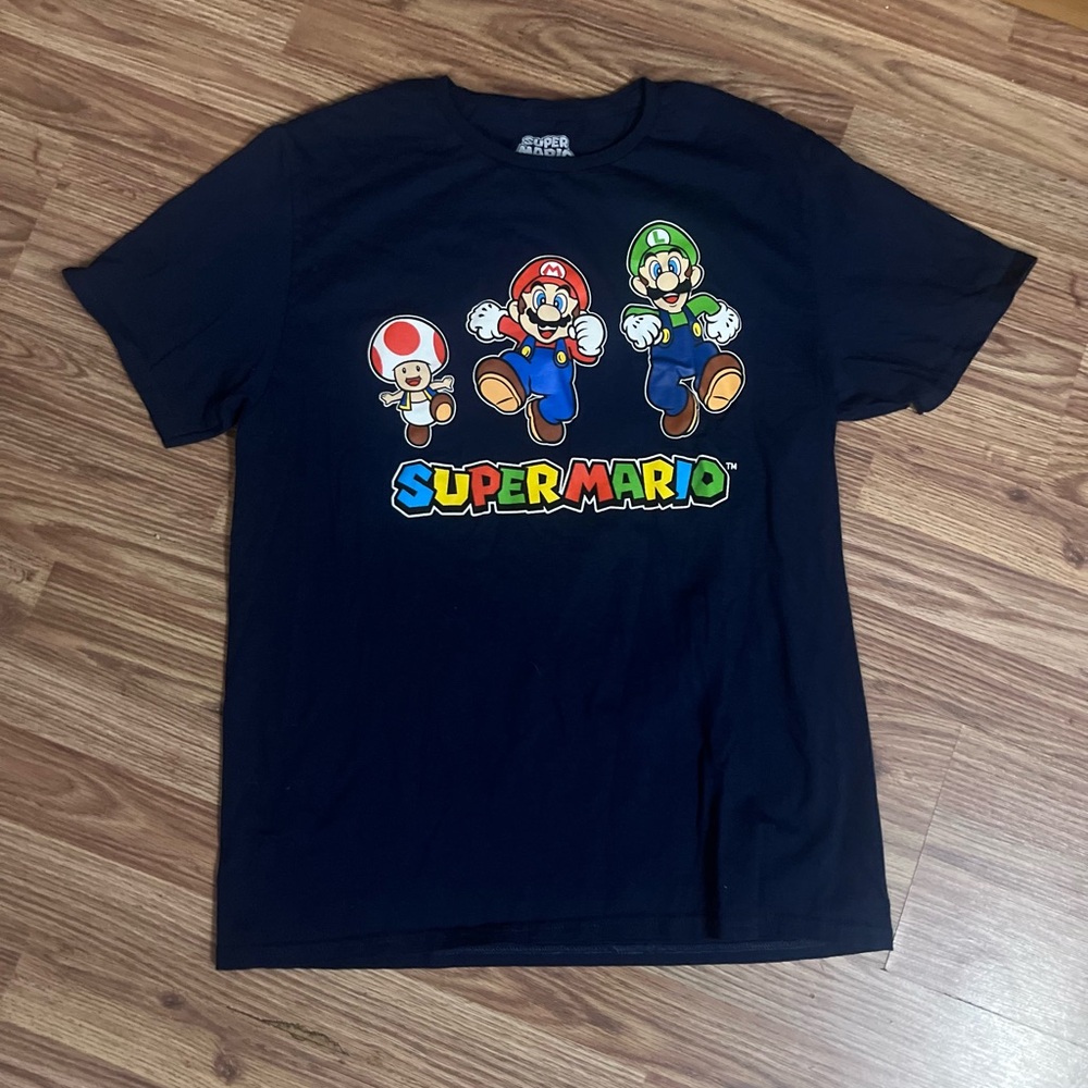 Super Mario Graphic Short Sleeve Tee - Black